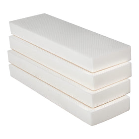 GameXcel front packaging view showing four white protective foam pads and benefits
