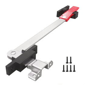 GAMPRO front view of complete emergency window latch kit showing contained parts and durability