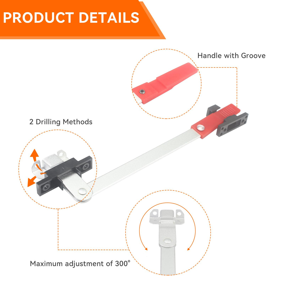 GAMPRO reinforced plastic bracket detail showing stable hold and reduced vibration