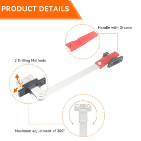 GAMPRO reinforced plastic bracket detail showing stable hold and reduced vibration