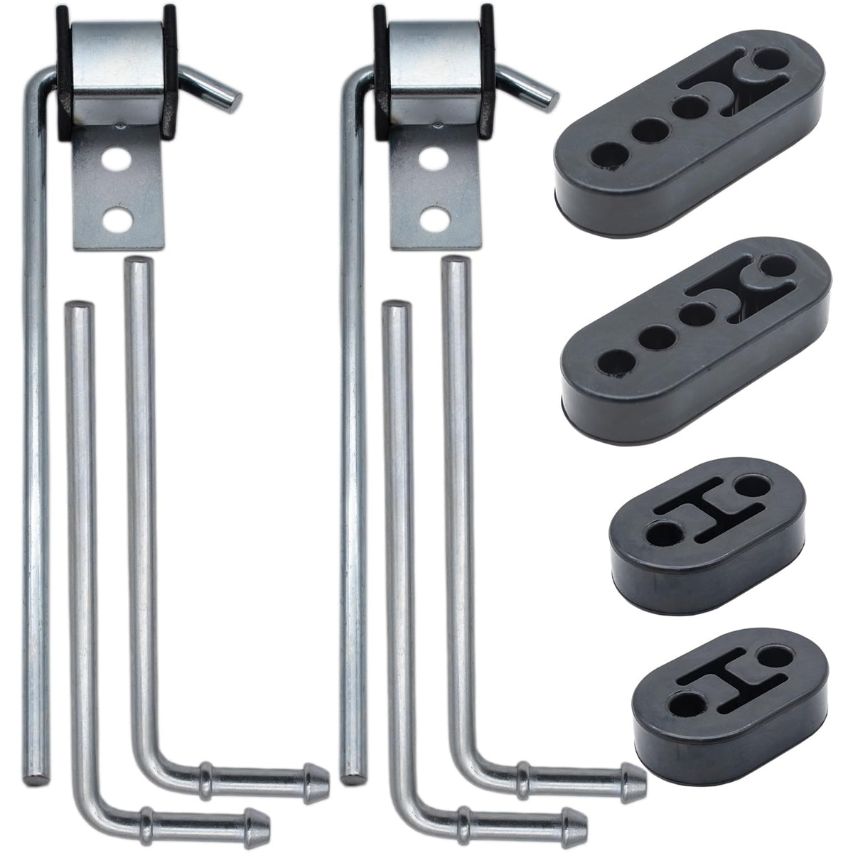 Ganluuree front kit layout showing rods and rubber insulators for easy identification and quick repair