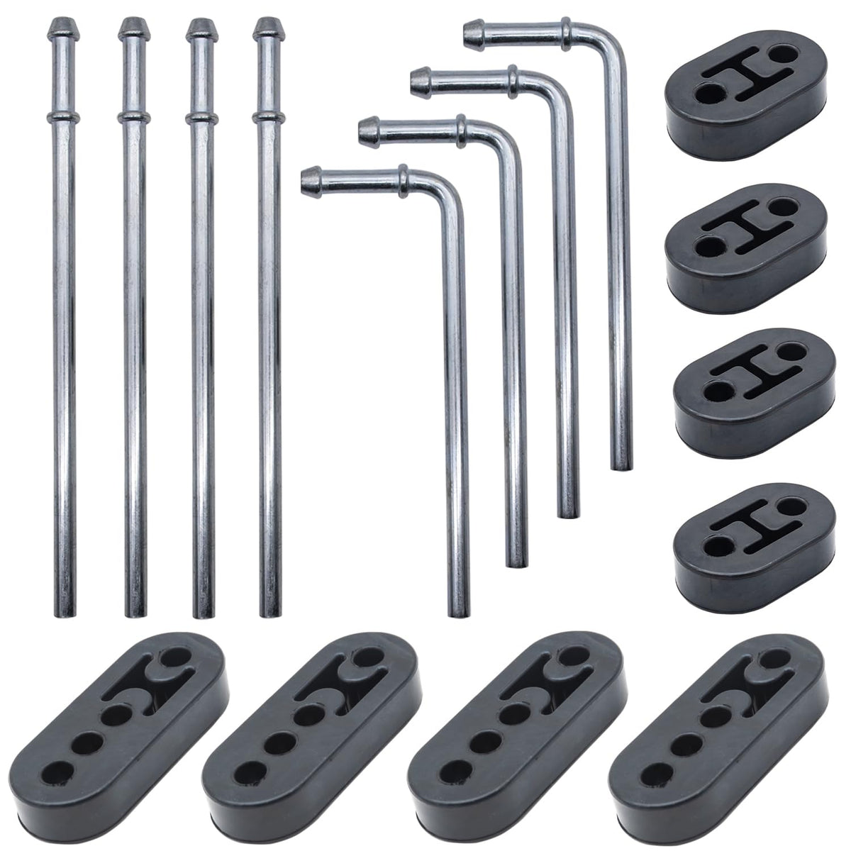 Ganluuree front layout kit showing rods and insulators for easy selection and planning