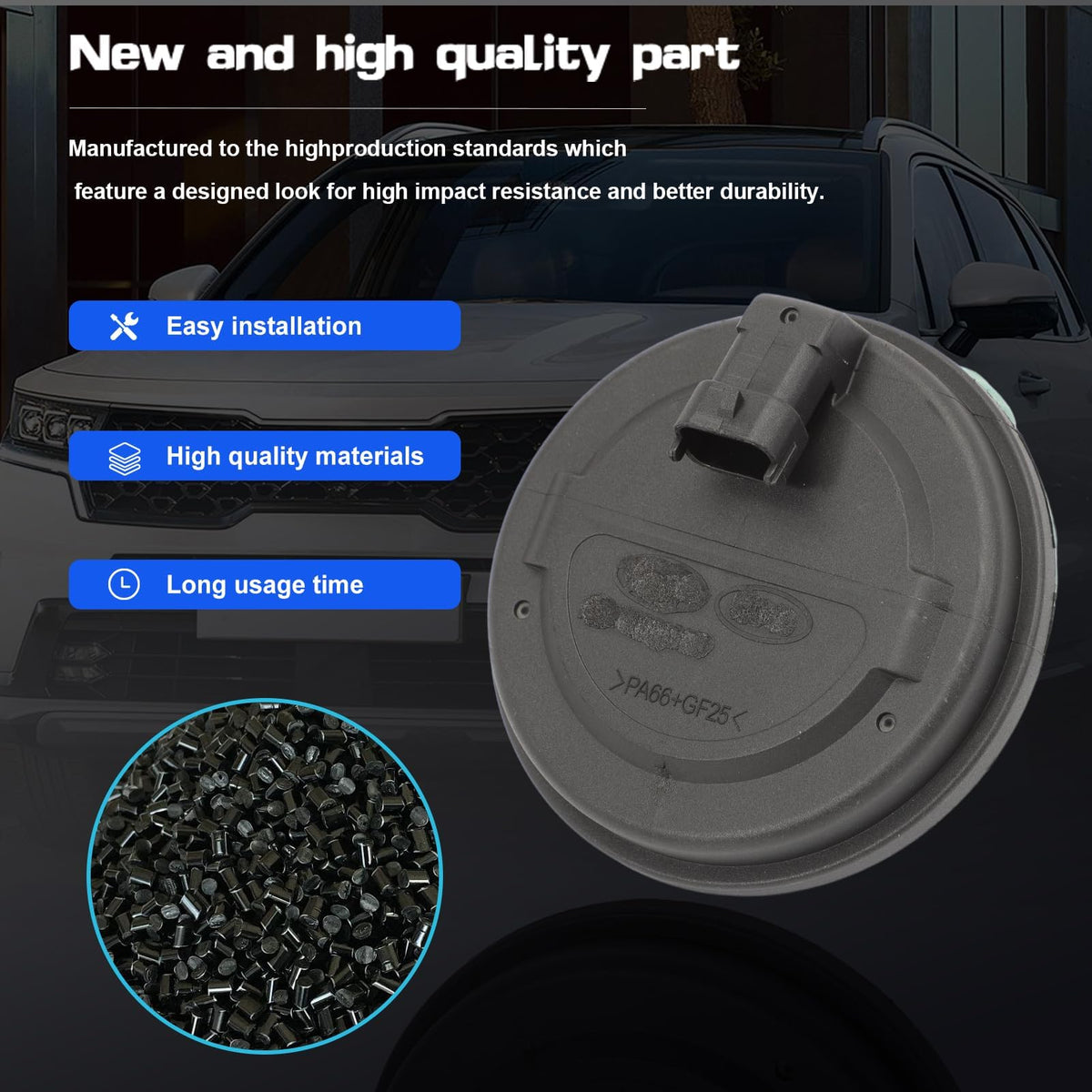 Gaogsiy ABS plastic texture closeup, illustrating durable material for harsh conditions