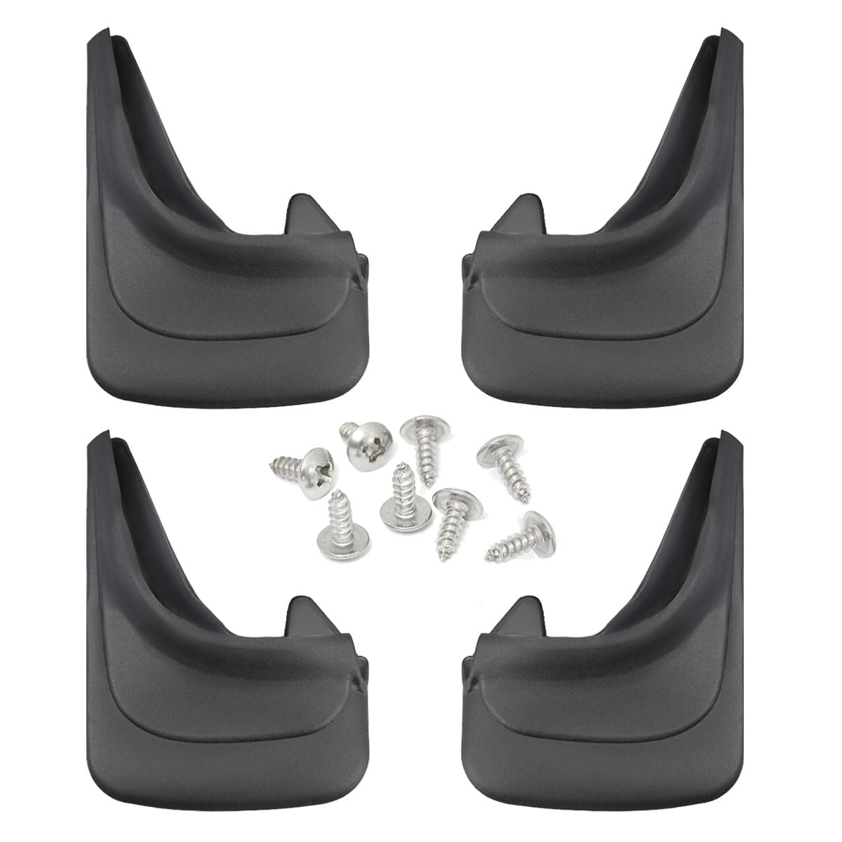 GAOLAOSY front view of mud flaps showing fit and protection