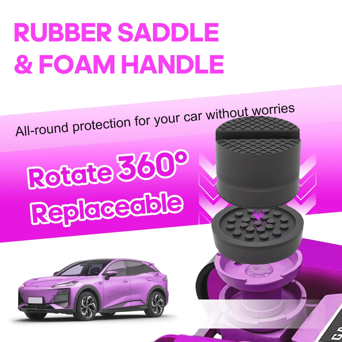 GAOLLY 360-degree rotatable saddle detached to show replacement option and precise placement benefit versatility