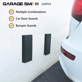 Garage Smith protector installed on garage wall preventing door dings