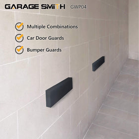 Garage Smith guard wrapped around column protecting paint on curved surface