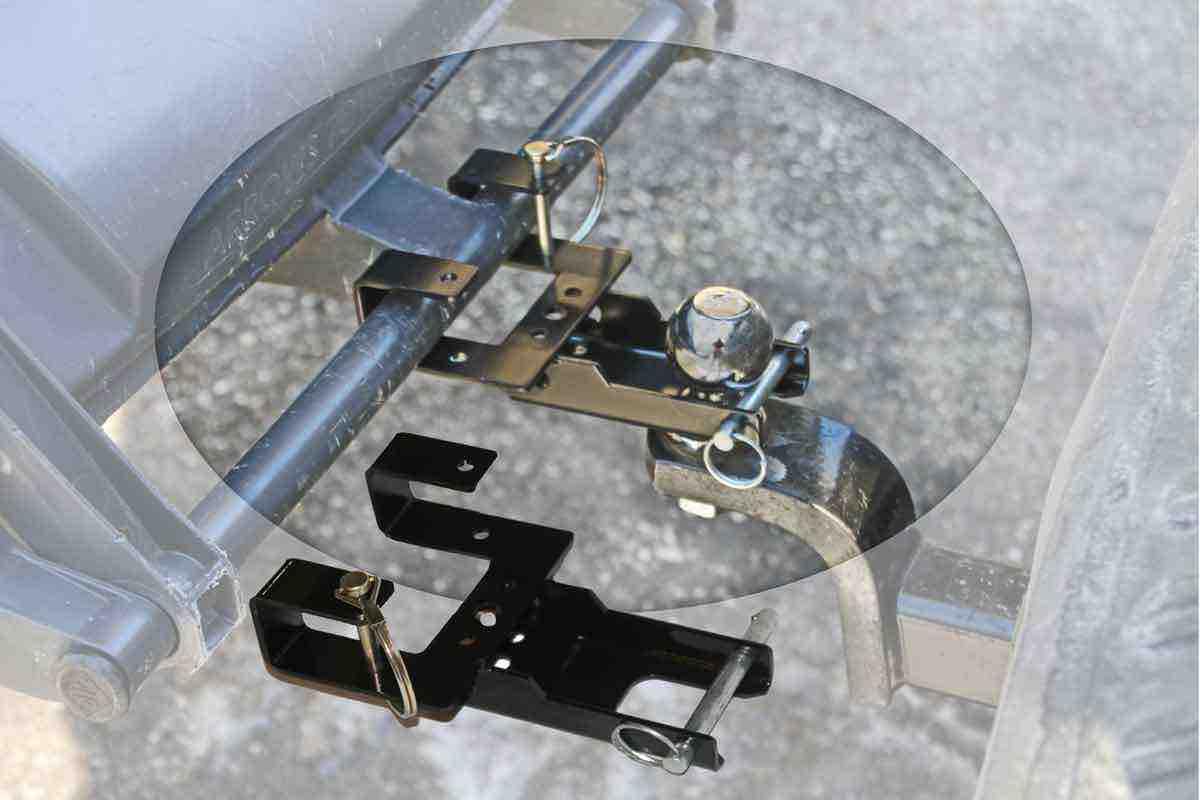 Garbage Commander attached to lawn trailer showing compatibility