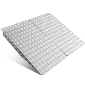 gardhom front packaging showing both aluminum ramps and included hardware for quick setup