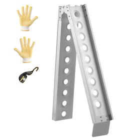 gardhom front view folded ramp showing compact portability and easy carry