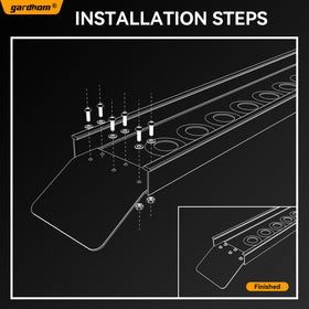 gardhom scale and dimensions comparison showing ramp length and fit
