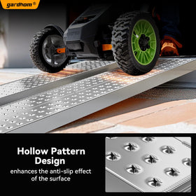 gardhom side profile showing ramp angle for smoother roll-on