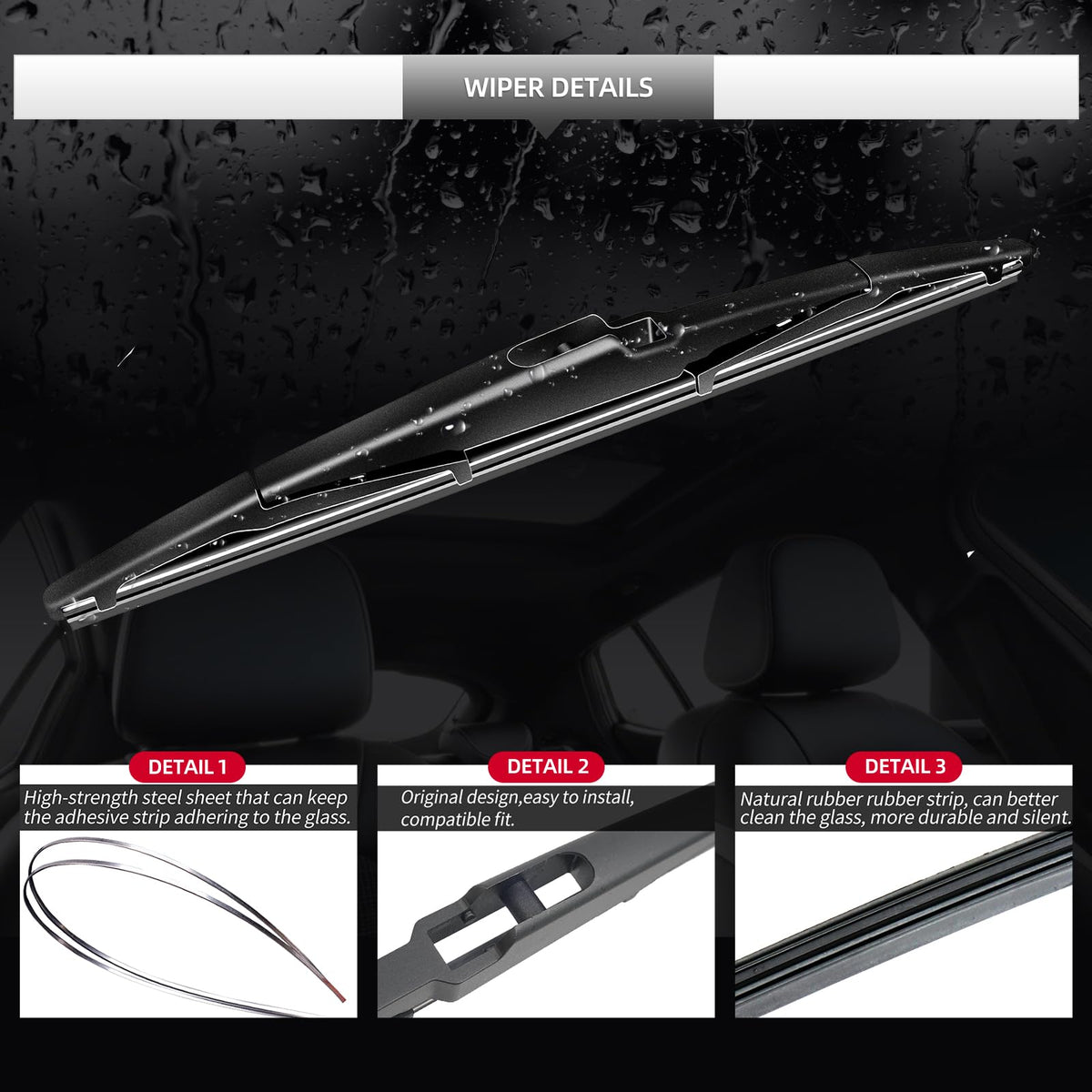 GARDIMU installed on Hyundai Santa Fe rear window for clearer visibility