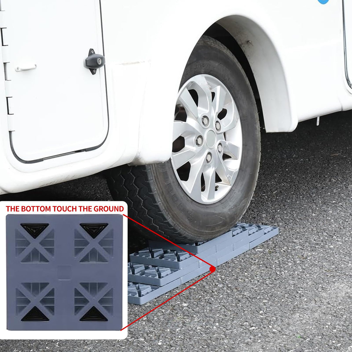 GarfatolRv close-up of textured non-slip surface providing secure tire grip and safety