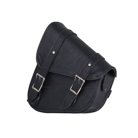 GARGOYLE BELLS front view of swing arm bag showing compact shape and classic style