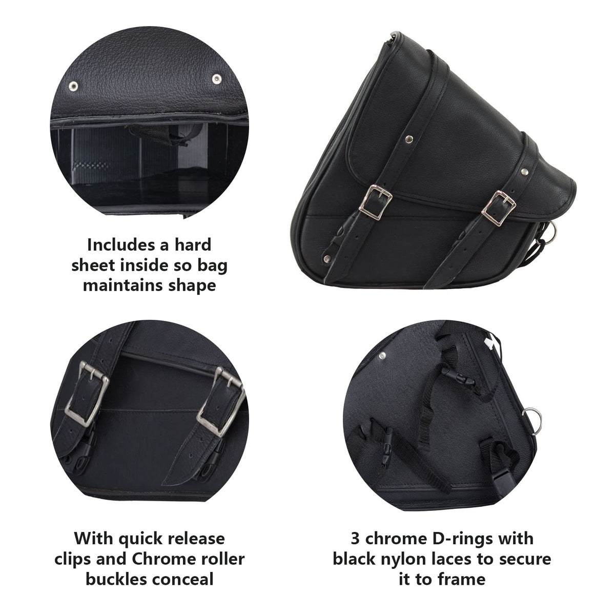 GARGOYLE BELLS side profile highlighting reinforced stitching and structured silhouette