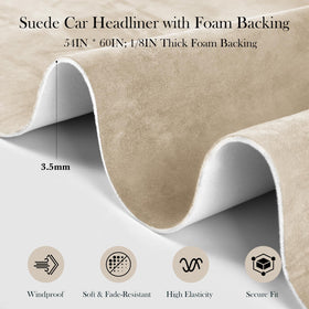 Garifon suede texture close-up highlighting soft microfiber and luxurious touch