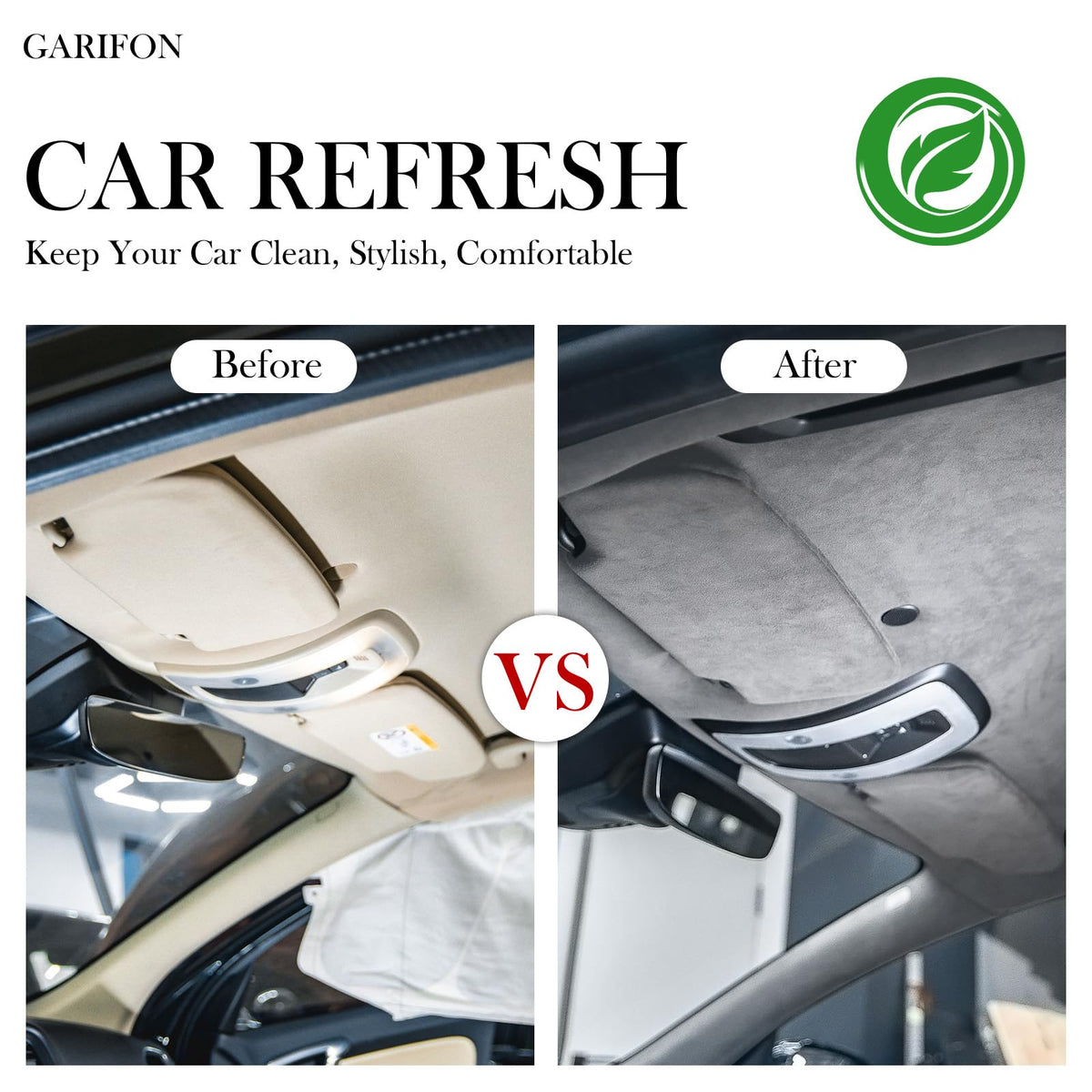 Garifon headliner cut-and-fit demo illustrating easy trimming and accurate curve fitting
