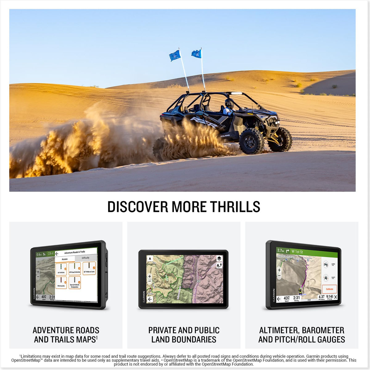 Garmin Tread 2 elevation map detail aiding terrain awareness