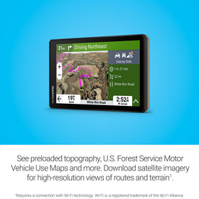 Garmin Tread 2 showing high-definition elevation map for terrain insight