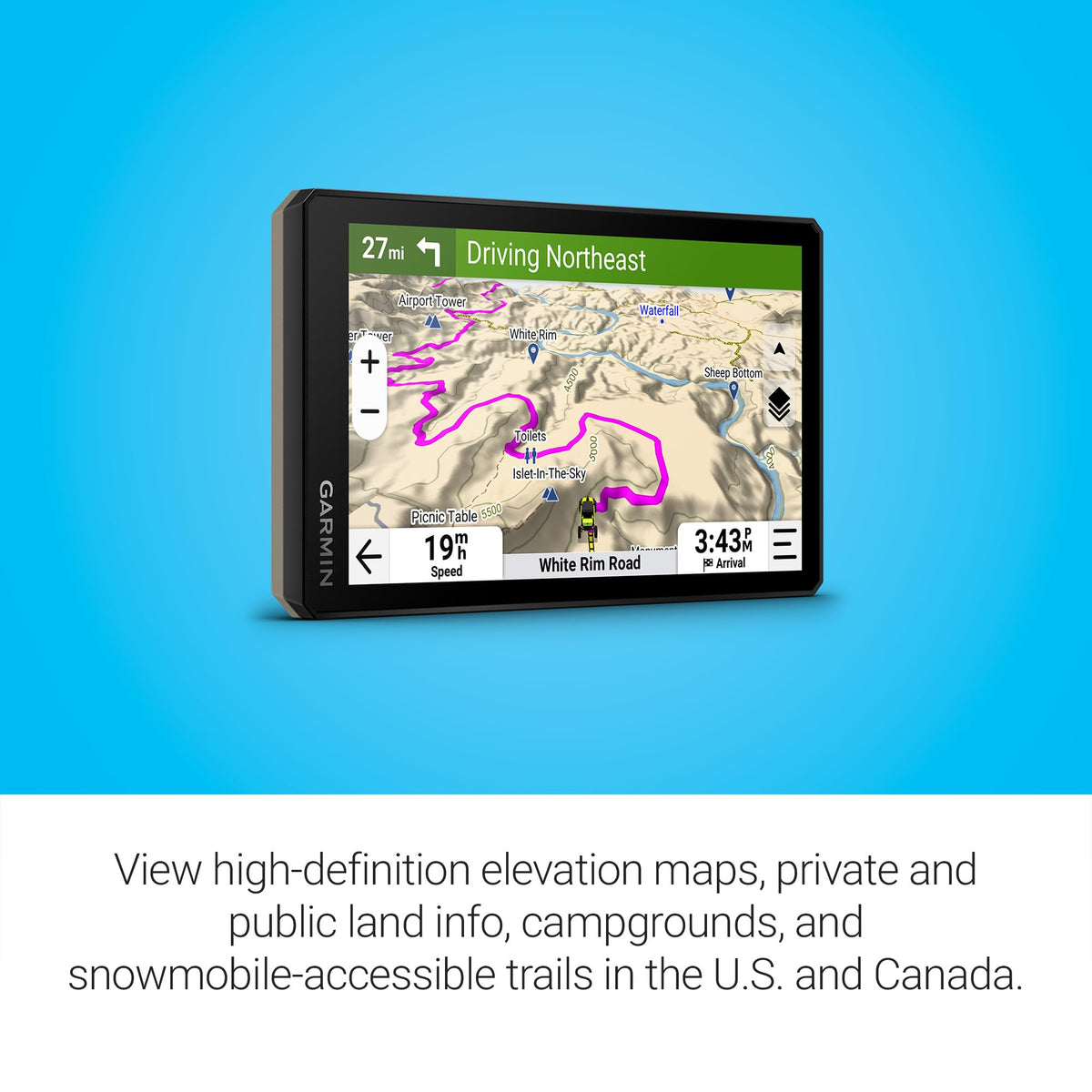 Garmin Tread 2 app group-ride tracking screen coordinating riders