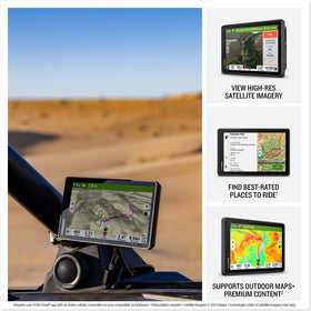 Garmin Tread 2 mounted on a side-by-side vehicle for rugged use