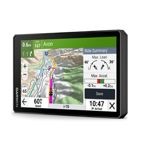 Garmin zūmo XT3 front display showing route, readable in bright sun
