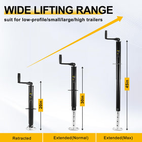GARTOWEE adjustable drop leg detail showing 10‑inch adjustment for versatile fit benefit