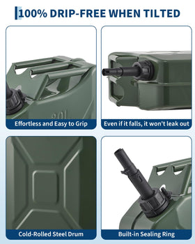 Garvee sealing cap and locking clip detail preventing leaks during transport