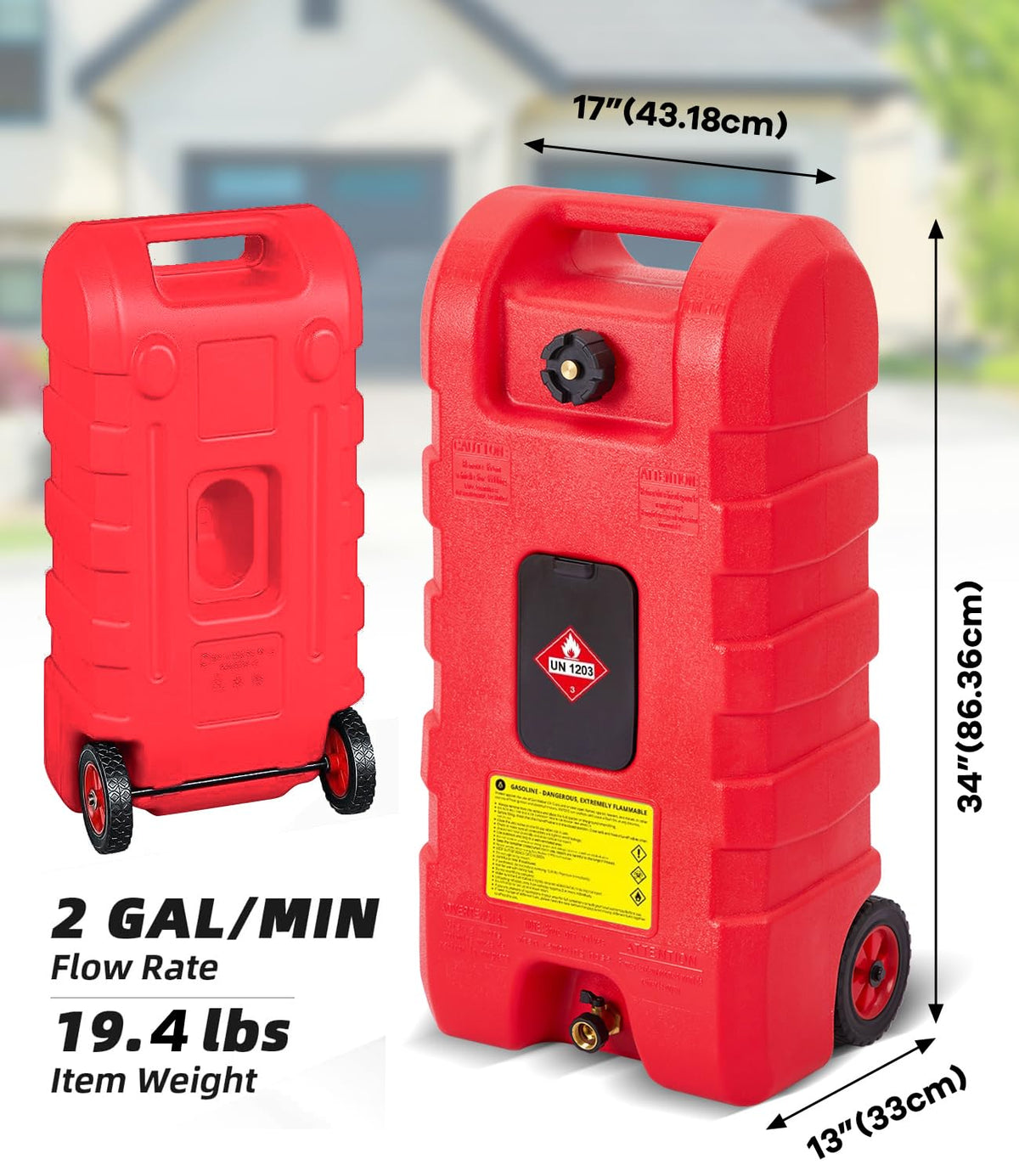 Garvee close-up of child-resistant cap and dual valve for leak prevention benefit