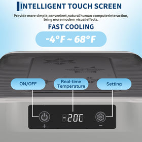Garvee compressor and vent detail highlighting efficient cooling performance benefit