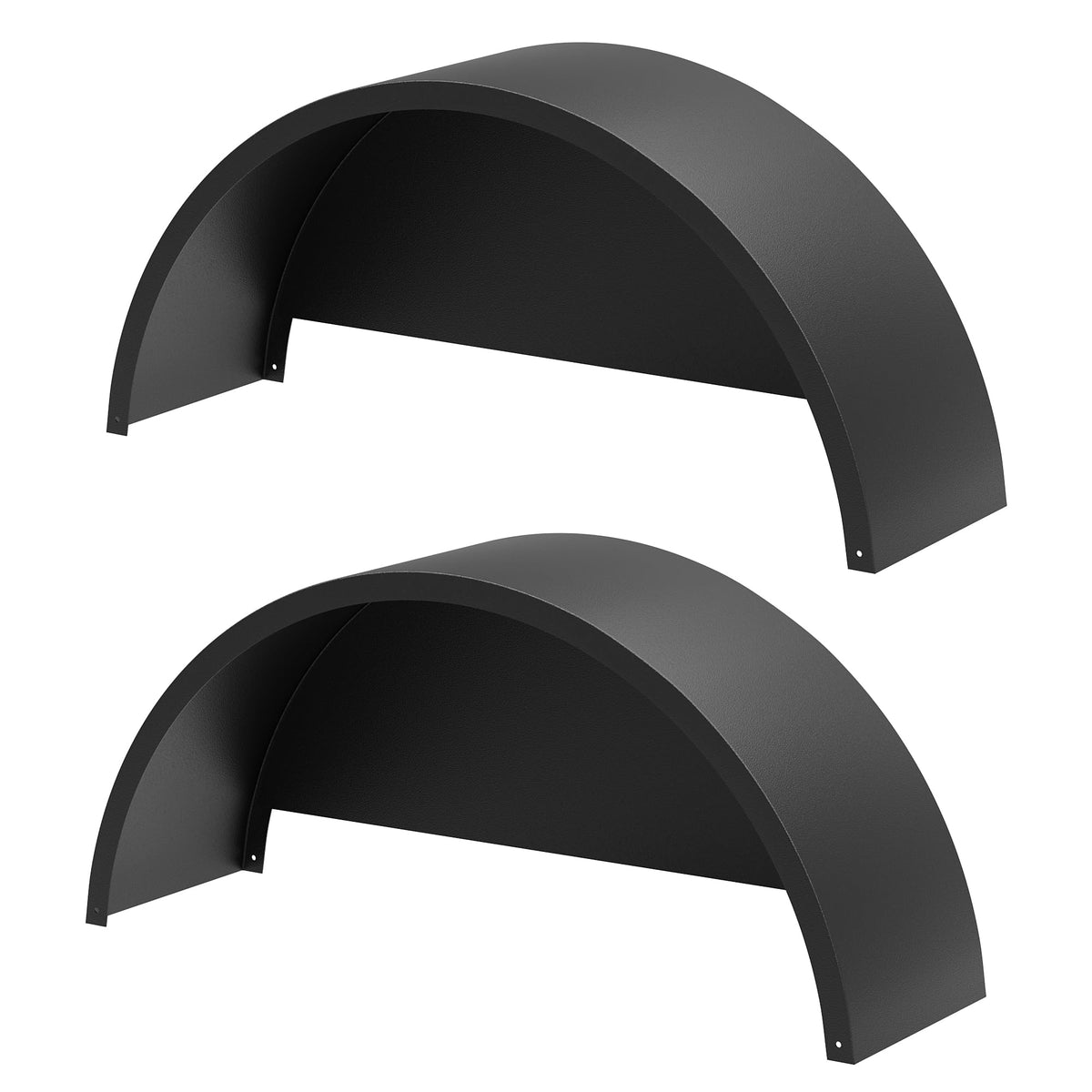 Garvee front view of fender pair showing protective coverage and fit