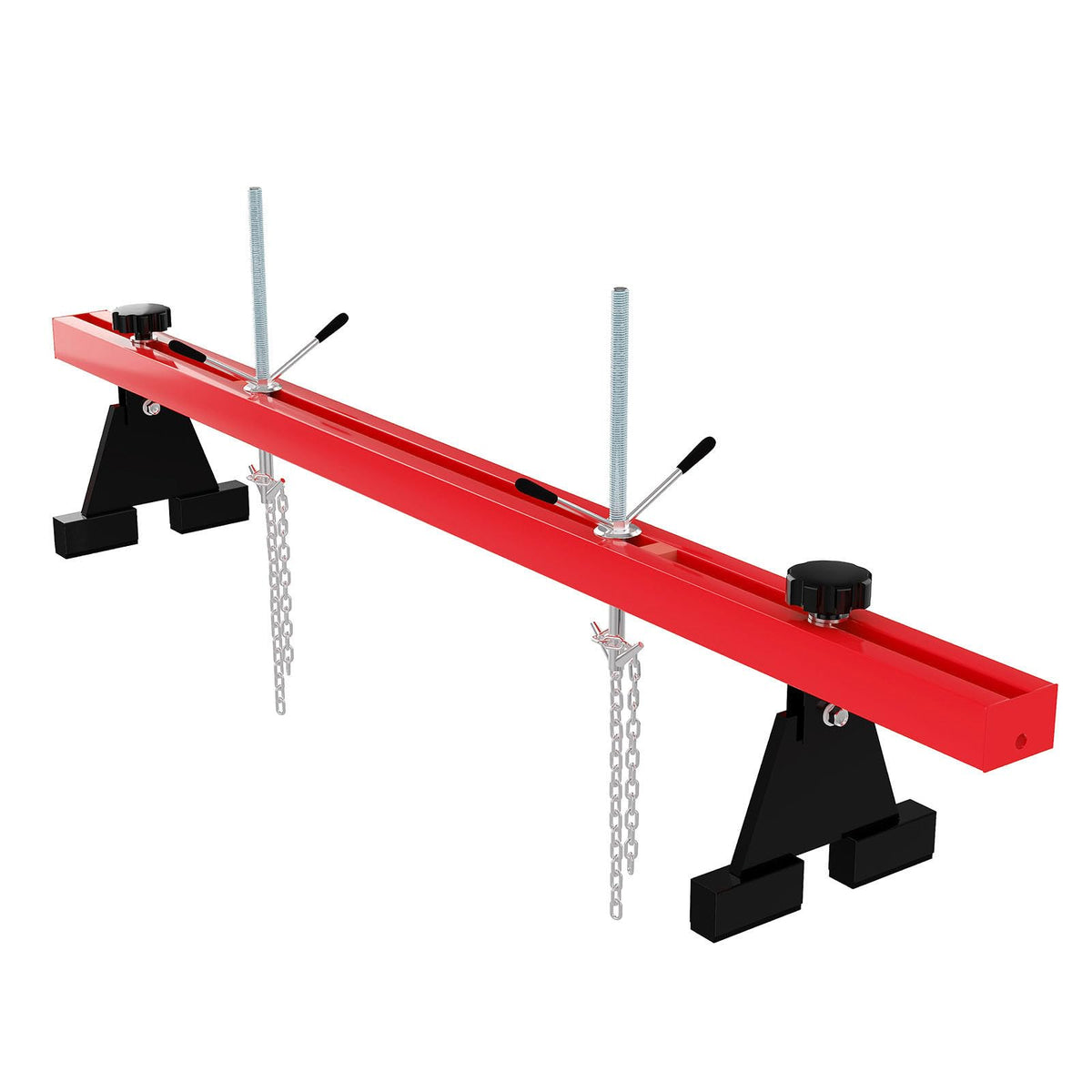 Garvee front view of red engine support bar showing sturdy frame and stability benefit