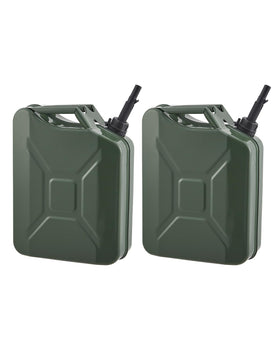 Garvee front view of metal transfer tank showing durable body and capacity