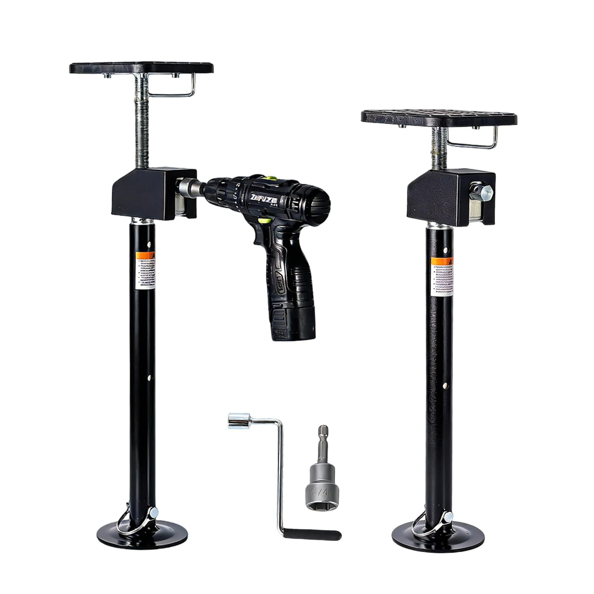 Garvee front view of paired jacks showing stability and capacity