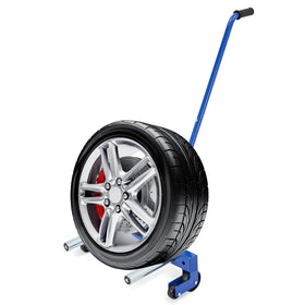 Garvee front view showing full dolly and wheel holder benefit for quick handling