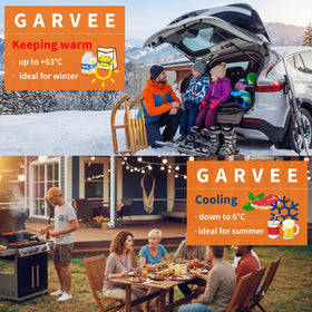 Garvee placed in car trunk illustrating travel-ready, space-saving design