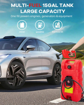 Garvee label and clear gallon liter markings for accurate fuel monitoring benefit