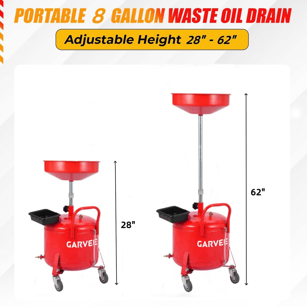 Garvee large 15-inch funnel captures spills for cleaner fluid draining