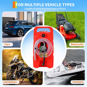 Garvee on worksite beside generator and mower, reliable on-demand refueling