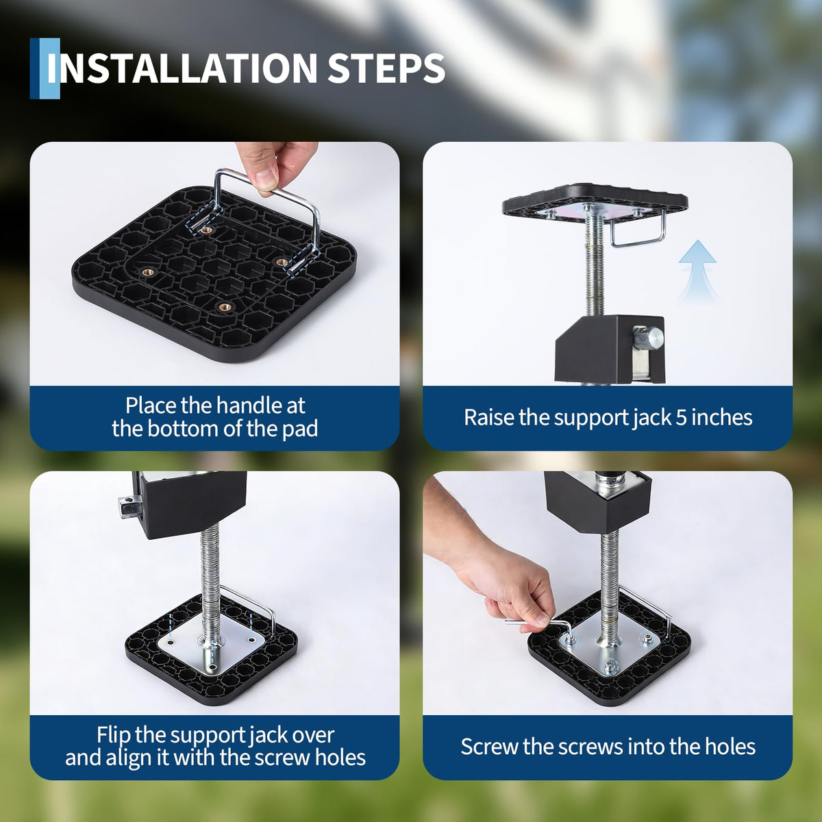 Garvee mounted on camper floor displaying secure, even weight distribution