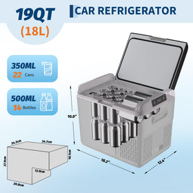 Garvee open interior holding upright bottles highlighting organized storage benefit