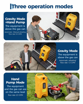 Garvee manual 10 ft siphon pump and flexible hose for controlled spill-free transfers
