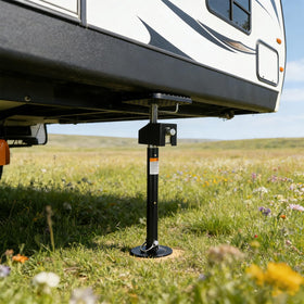 Garvee telescoping shaft detail illustrating quick 21–49-inch adjustability