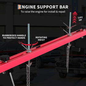 Garvee top detail of rotating hook mechanism enabling precise height control