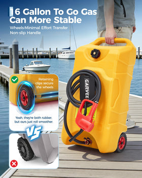 Garvee heavy-duty wheels and collapsible handle for rugged terrain mobility