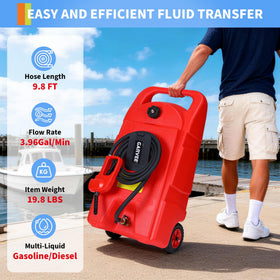 Garvee handle and 6-inch wheels for easy transport and maneuvering benefit