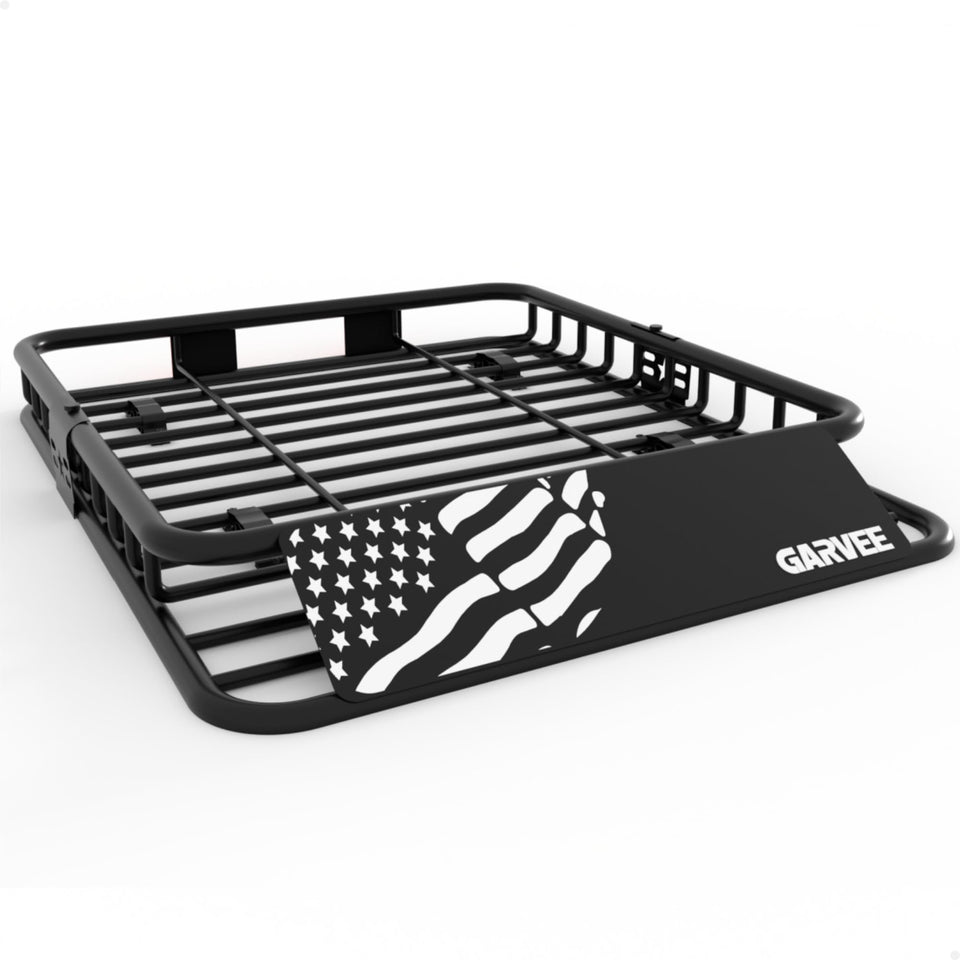GarveeLife front view of cargo basket showing size and solid construction
