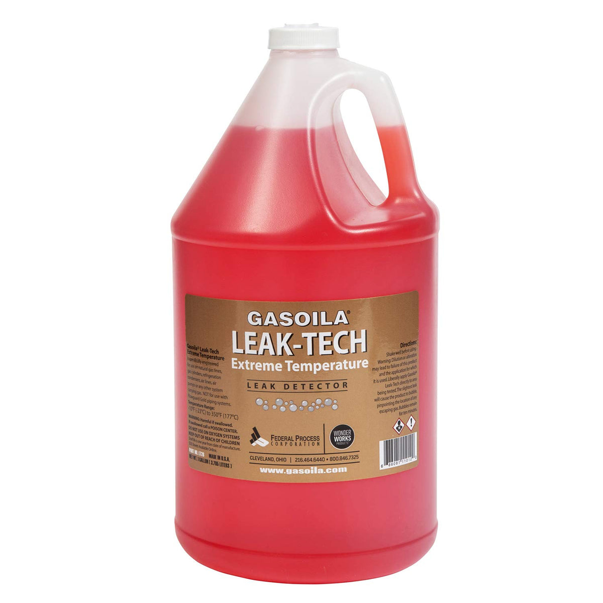 Gasoila front packaging showing one-gallon jug and professional appearance