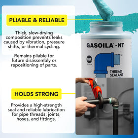 Gasoila brush-in-cap being used for neat precise application and less waste